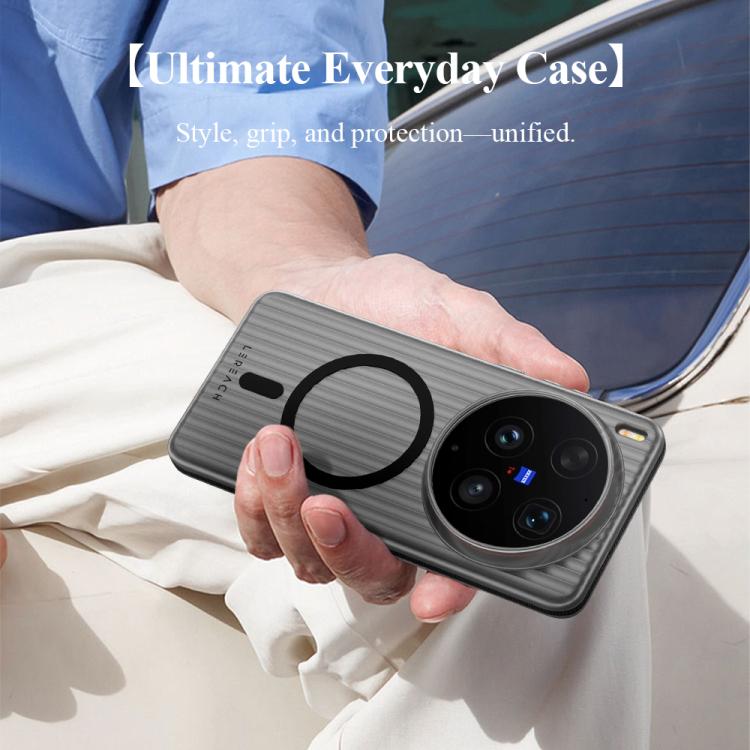 For vivo X300 Ultra LeReach TOC Icicle Series Ice Mist Double-Sided Non-Slip Magnetic Phone Case
