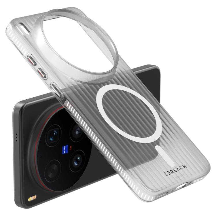 For vivo X300 Ultra LeReach TOC Icicle Series Ice Mist Double-Sided Non-Slip Magnetic Phone Case
