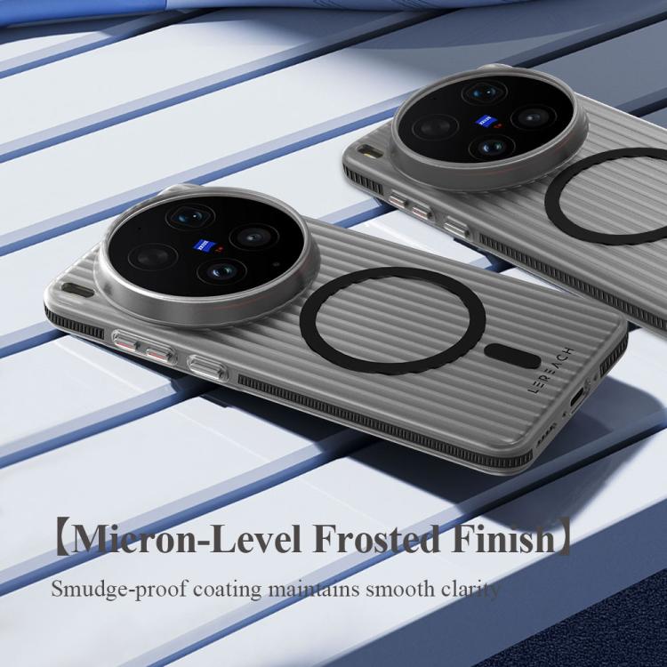 For vivo X300 Ultra LeReach TOC Icicle Series Ice Mist Double-Sided Non-Slip Magnetic Phone Case
