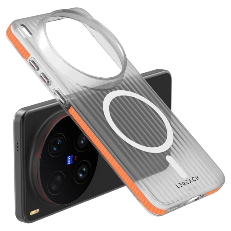 For vivo X300 Ultra LeReach TOC Icicle Series Ice Mist Double-Sided Non-Slip Magnetic Phone Case