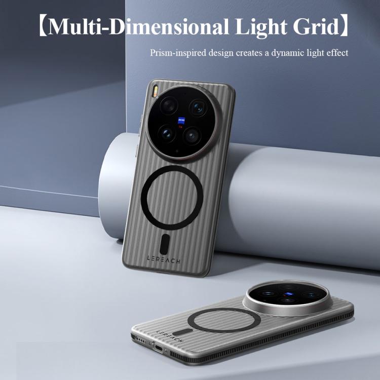 For vivo X300 Ultra LeReach TOC Icicle Series Ice Mist Double-Sided Non-Slip Magnetic Phone Case