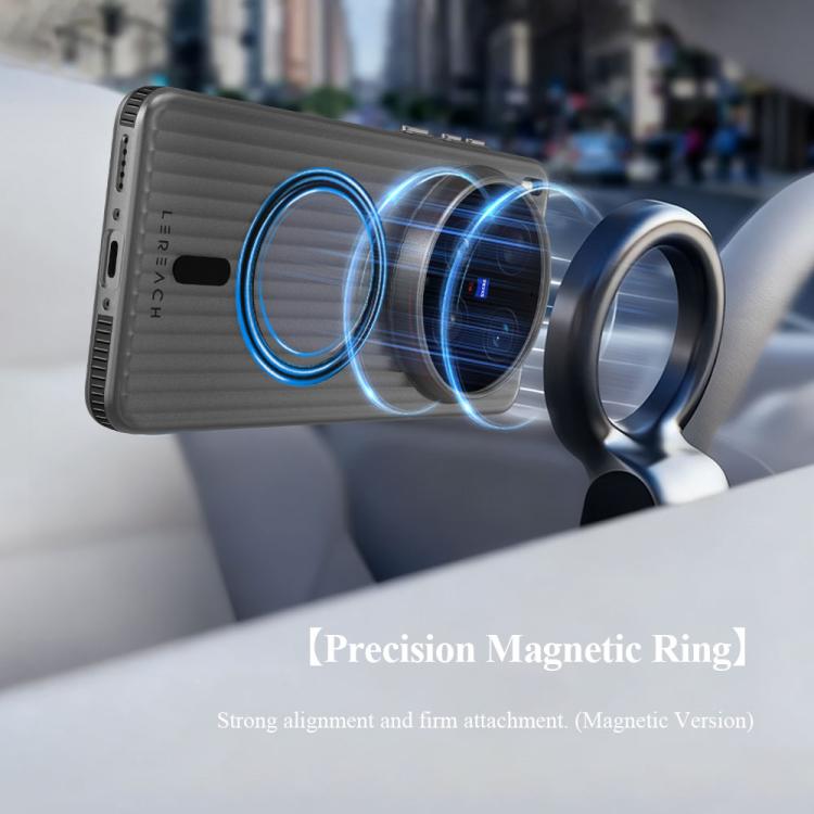 For vivo X300 Ultra LeReach TOC Icicle Series Ice Mist Double-Sided Non-Slip Magnetic Phone Case