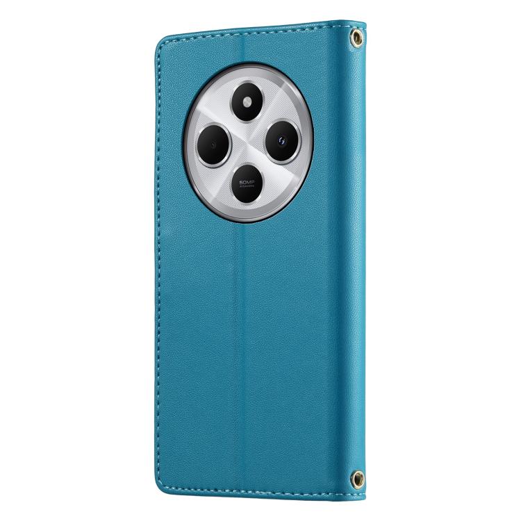 For Redmi 14C 4G / 14R / A4 5G Cute Cats Magnetic Closure Vegan Leather Phone Case with Strap
