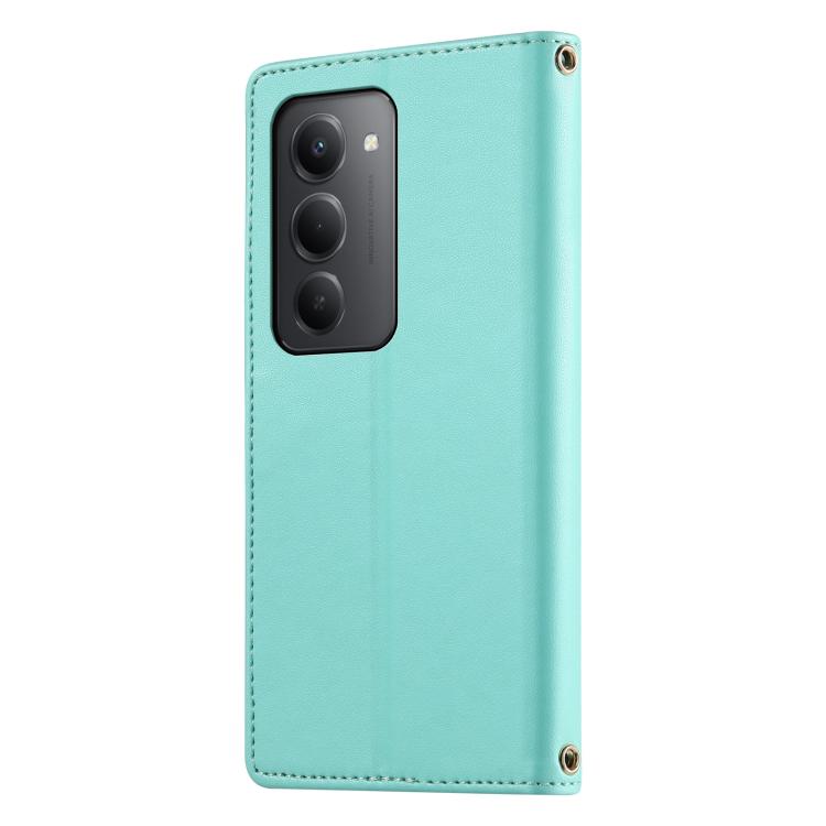 For Redmi 15 5G Global / 15 4G SEA 169.5mm Cute Cats Magnetic Closure Vegan Leather Phone Case with Strap