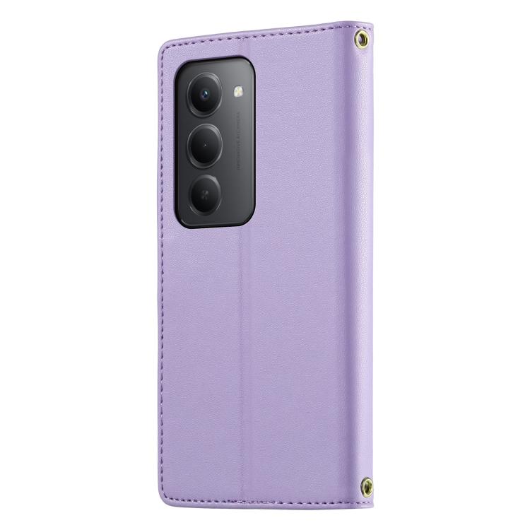 For Redmi 15 5G / 4G EU 171mm Cute Cats Magnetic Closure Vegan Leather Phone Case with Strap
