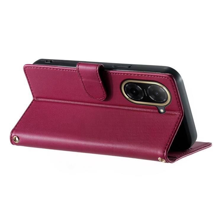 For Redmi A5 4G 171.7mm / Poco C71 Cute Cats Magnetic Closure Vegan Leather Phone Case with Strap