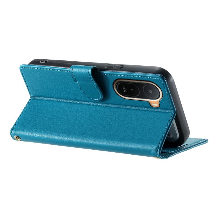 For Redmi A7 Pro 171mm / Poco C85x 5G Cute Cats Magnetic Closure Vegan Leather Phone Case with Strap