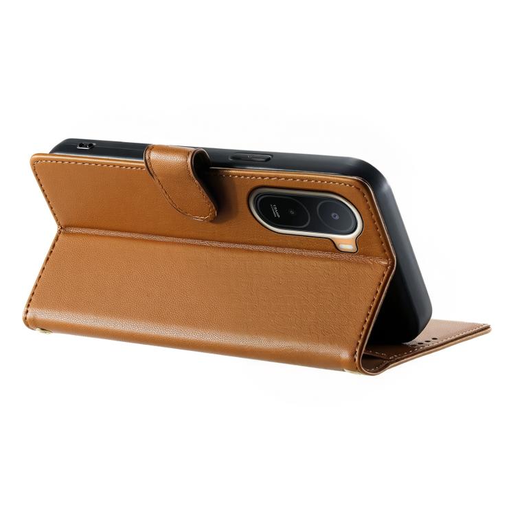 For Redmi A7 Pro 171mm / Poco C85x 5G Cute Cats Magnetic Closure Vegan Leather Phone Case with Strap