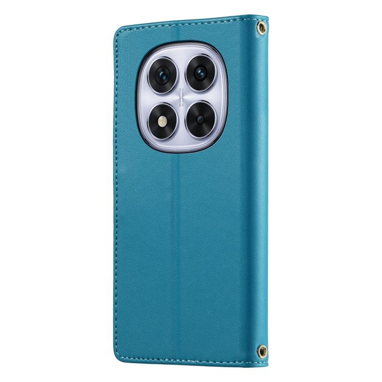 For Redmi Note 14 Pro 4G Cute Cats Magnetic Closure Vegan Leather Phone Case with Strap