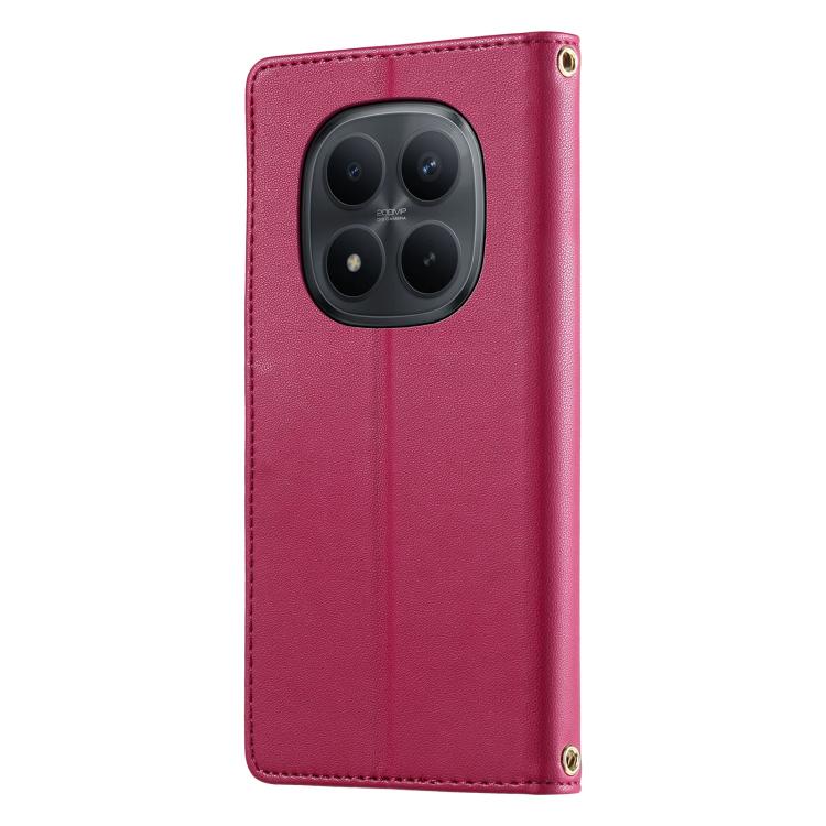 For Redmi Note 15 Pro 5G Global 163.6mm Cute Cats Magnetic Closure Vegan Leather Phone Case with Strap