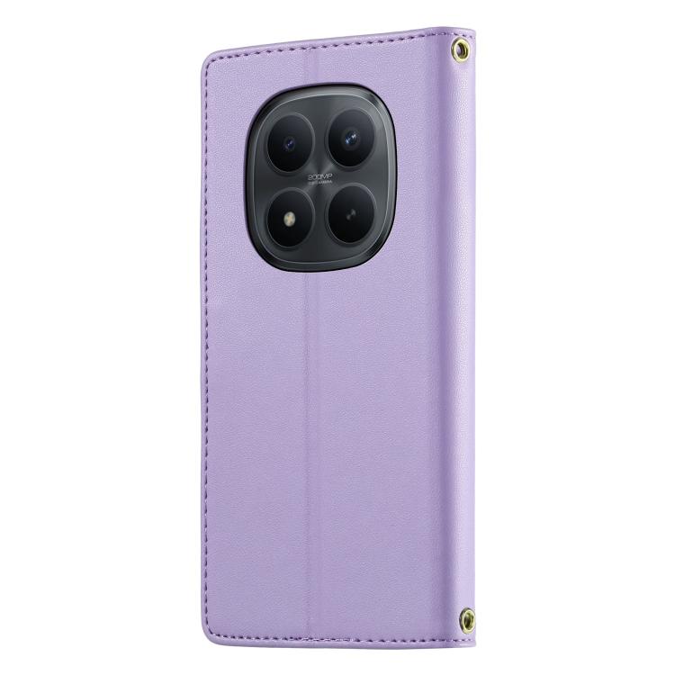For Redmi Note 15 Pro 5G Global 163.6mm Cute Cats Magnetic Closure Vegan Leather Phone Case with Strap