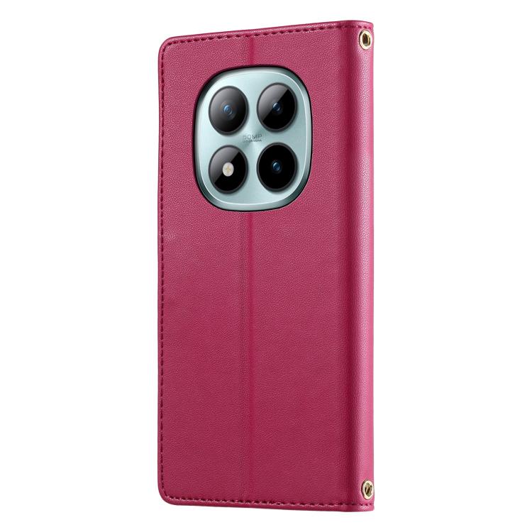 For Redmi Note 15 Pro+ 5G 163.3mm / Poco M8 Pro 5G Cute Cats Magnetic Closure Vegan Leather Phone Case with Strap