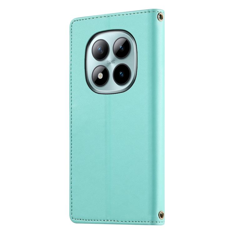 For Redmi Note 15 Pro+ 5G 163.3mm / Poco M8 Pro 5G Cute Cats Magnetic Closure Vegan Leather Phone Case with Strap
