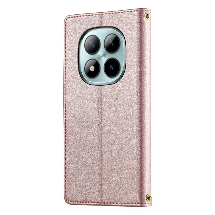 For Redmi Note 15 Pro+ 5G 163.3mm / Poco M8 Pro 5G Cute Cats Magnetic Closure Vegan Leather Phone Case with Strap