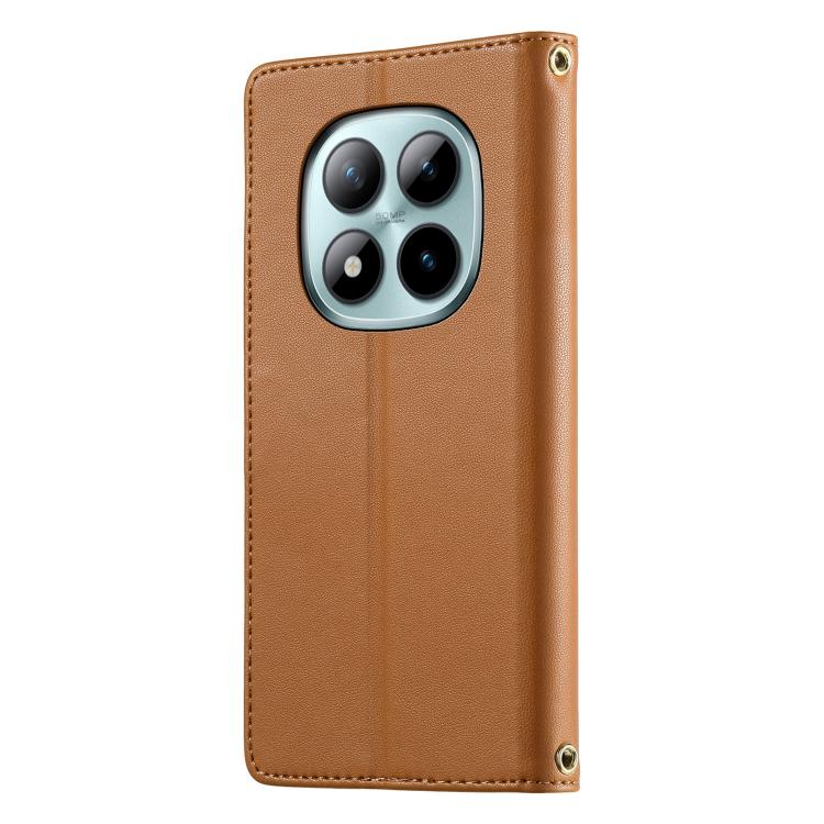 For Redmi Note 15 Pro+ 5G 163.3mm / Poco M8 Pro 5G Cute Cats Magnetic Closure Vegan Leather Phone Case with Strap