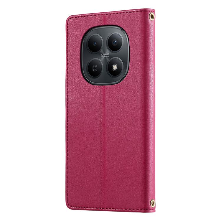 For Redmi Note 15 4G / 5G Global 164mm / Poco M8 5G Cute Cats Magnetic Closure Vegan Leather Phone Case with Strap