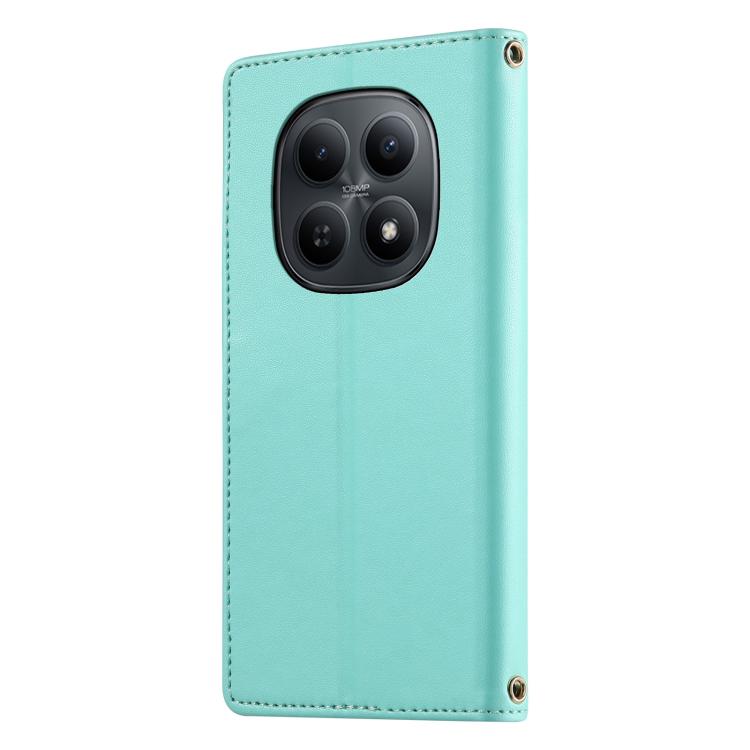 For Redmi Note 15 4G / 5G Global 164mm / Poco M8 5G Cute Cats Magnetic Closure Vegan Leather Phone Case with Strap