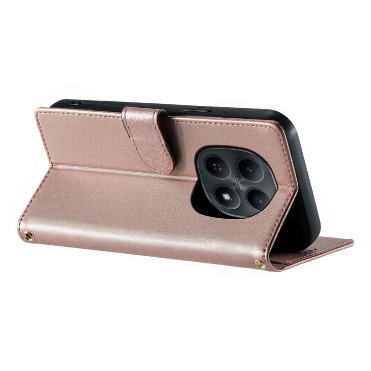 For Redmi Note 15 4G / 5G Global 164mm / Poco M8 5G Cute Cats Magnetic Closure Vegan Leather Phone Case with Strap