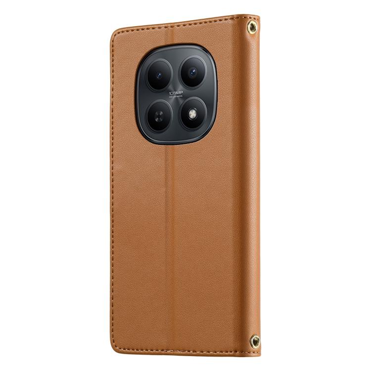 For Redmi Note 15 4G / 5G Global 164mm / Poco M8 5G Cute Cats Magnetic Closure Vegan Leather Phone Case with Strap