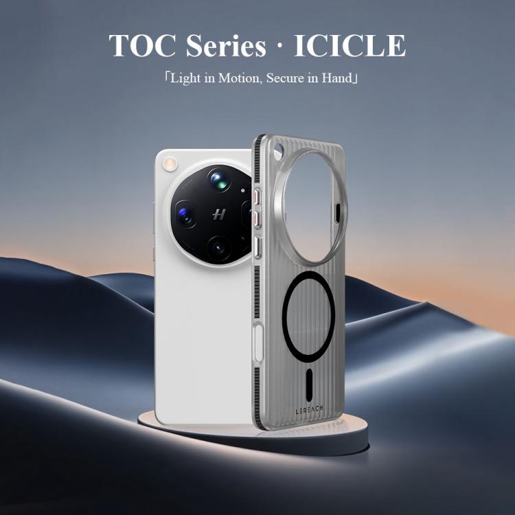 For OPPO Find X9 Ultra 5G LeReach TOC Icicle Series Ice Mist Double-Sided Non-Slip Magnetic Phone Case