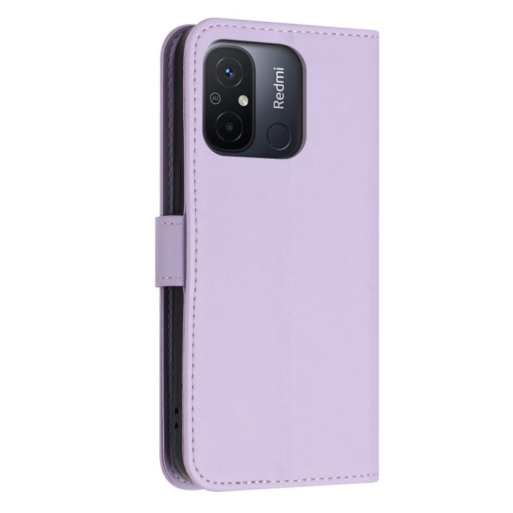 For Redmi 12C / 11A 4G Global Glitter Butterfly Zipper Vegan Leather Phone Case with Wrist Strap