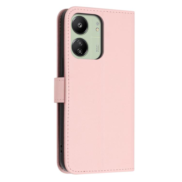 For Redmi 13C 4G / Poco C65 Global Glitter Butterfly Zipper Vegan Leather Phone Case with Wrist Strap