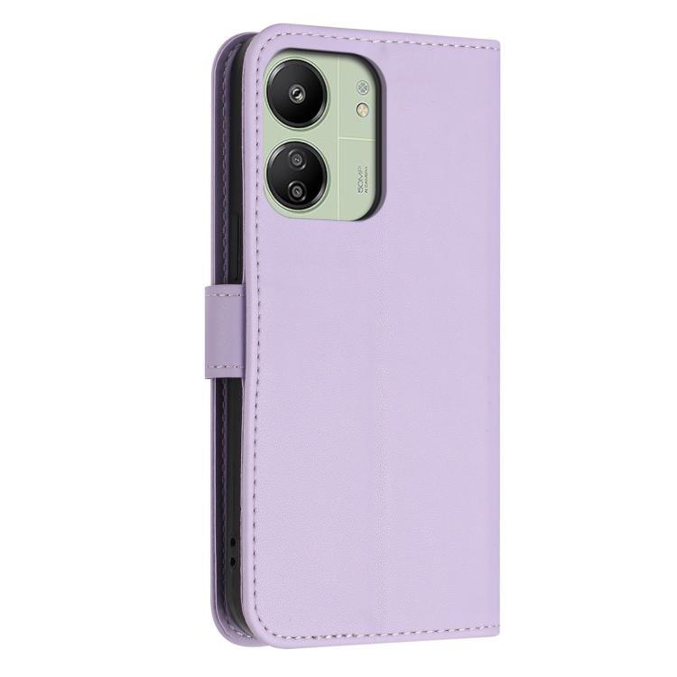 For Redmi 13C 4G / Poco C65 Global Glitter Butterfly Zipper Vegan Leather Phone Case with Wrist Strap