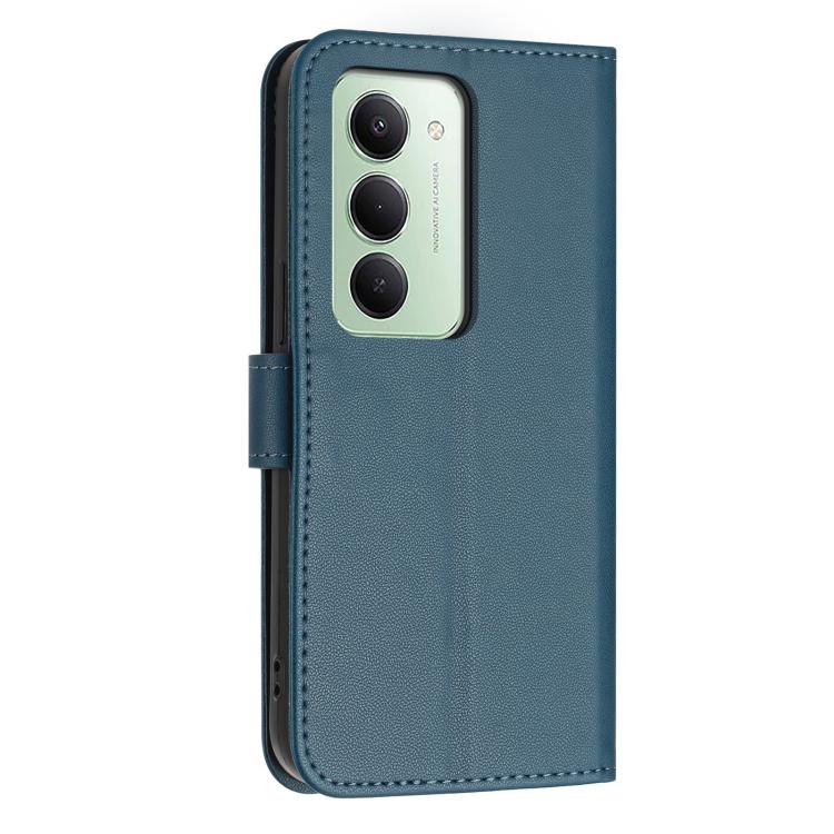 For Redmi 15 5G / 4G EU 171mm Glitter Butterfly Zipper Vegan Leather Phone Case with Wrist Strap