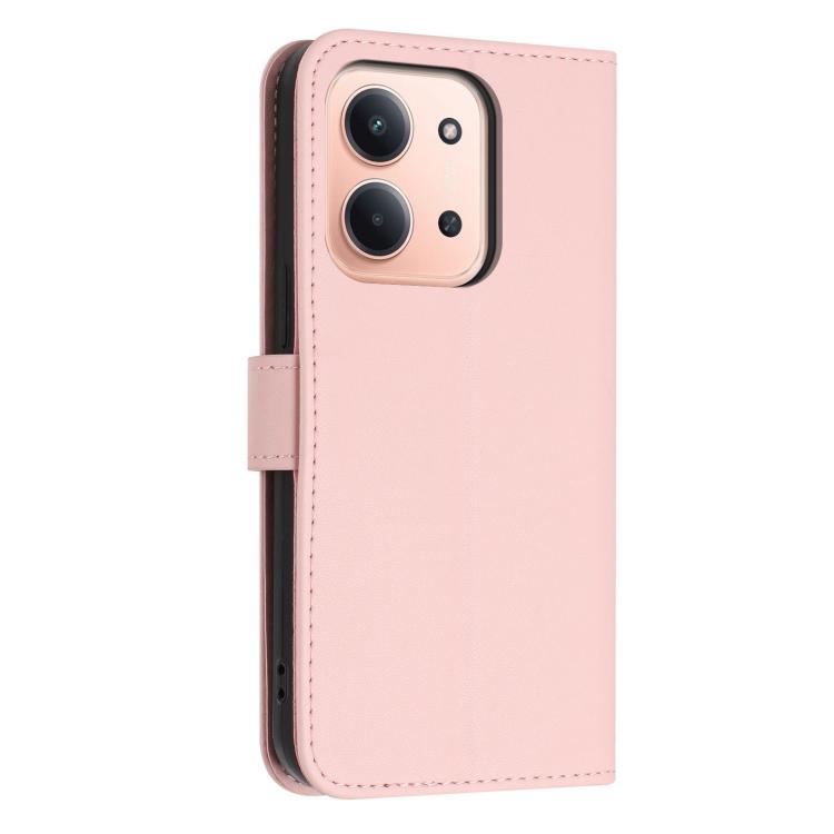 For Redmi 15C 5G / 4G Global 171mm Glitter Butterfly Zipper Vegan Leather Phone Case with Wrist Strap
