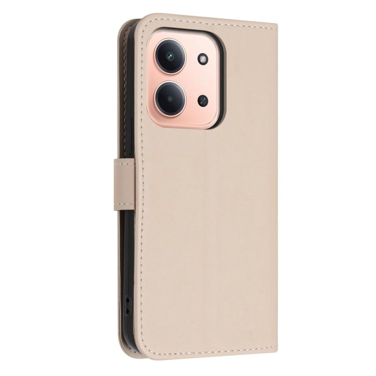For Redmi 15C 5G / 4G Global 171mm Glitter Butterfly Zipper Vegan Leather Phone Case with Wrist Strap