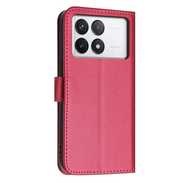 For Redmi K70 / K70 Pro Glitter Butterfly Zipper Vegan Leather Phone Case with Wrist Strap