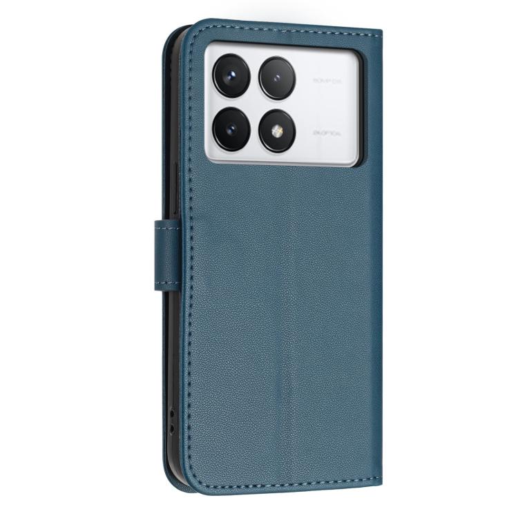 For Redmi K70 / K70 Pro Glitter Butterfly Zipper Vegan Leather Phone Case with Wrist Strap