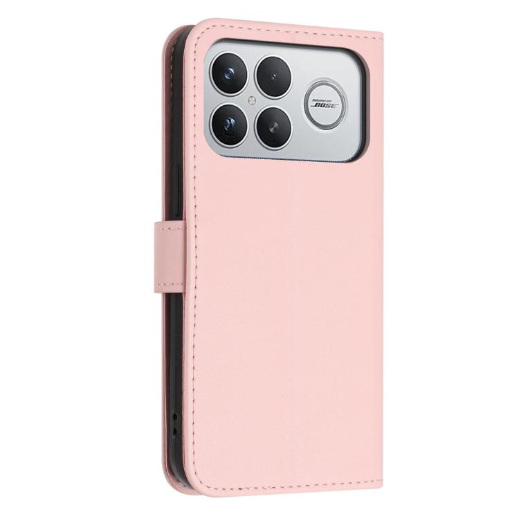 For Redmi K90 Pro Max / Poco F8 Ultra Glitter Butterfly Zipper Vegan Leather Phone Case with Wrist Strap