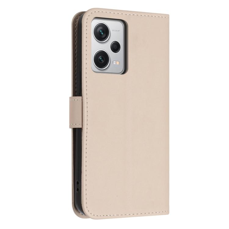 For Redmi Note 12 Pro+ Global Glitter Butterfly Zipper Vegan Leather Phone Case with Wrist Strap