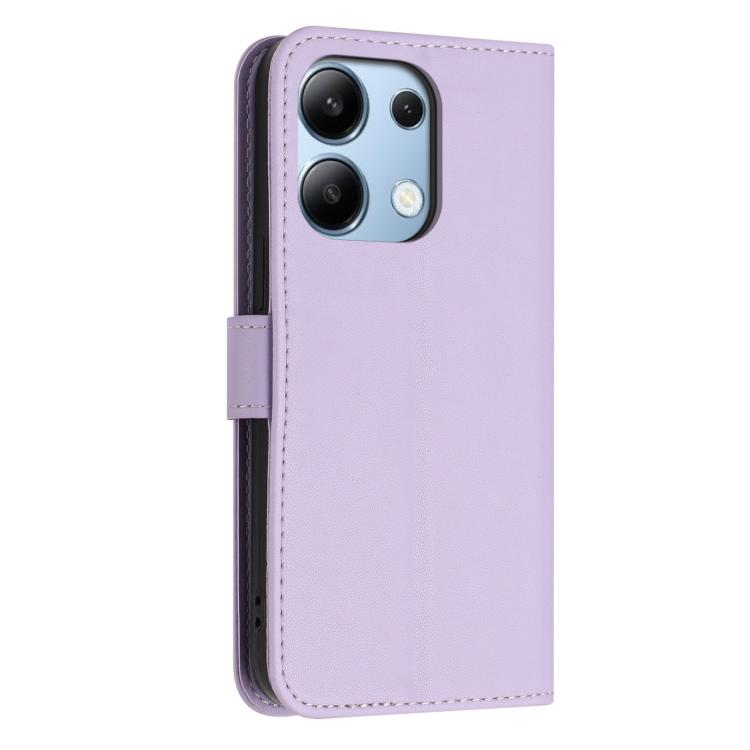 For Redmi Note 13 4G Global Glitter Butterfly Zipper Vegan Leather Phone Case with Wrist Strap