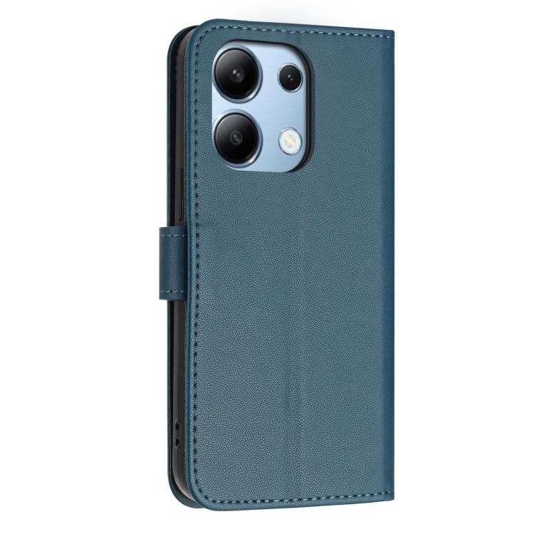 For Redmi Note 13 4G Global Glitter Butterfly Zipper Vegan Leather Phone Case with Wrist Strap
