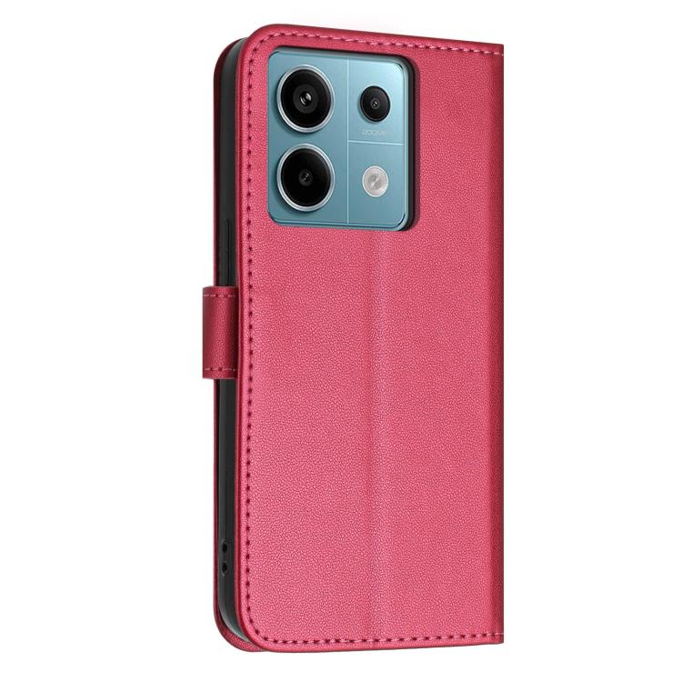 For Redmi Note 13 5G Global Glitter Butterfly Zipper Vegan Leather Phone Case with Wrist Strap