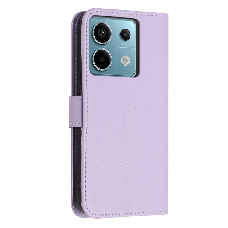 For Redmi Note 13 5G Global Glitter Butterfly Zipper Vegan Leather Phone Case with Wrist Strap