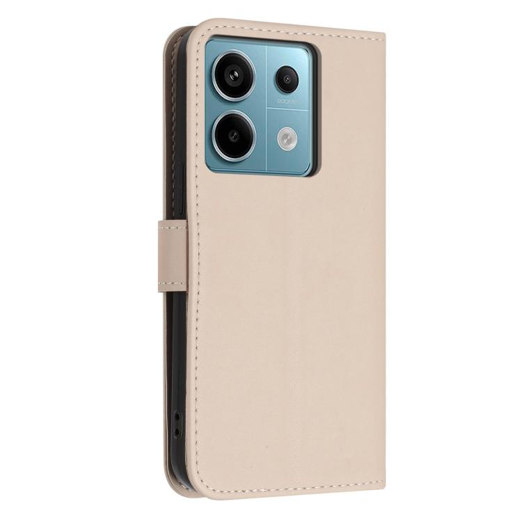 For Redmi Note 13 5G Global Glitter Butterfly Zipper Vegan Leather Phone Case with Wrist Strap