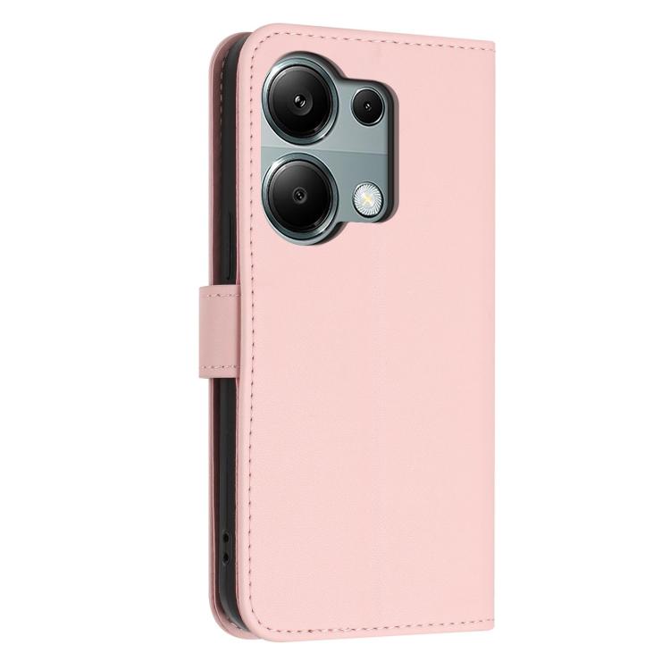 For Redmi Note 13 Pro 4G Global Glitter Butterfly Zipper Vegan Leather Phone Case with Wrist Strap