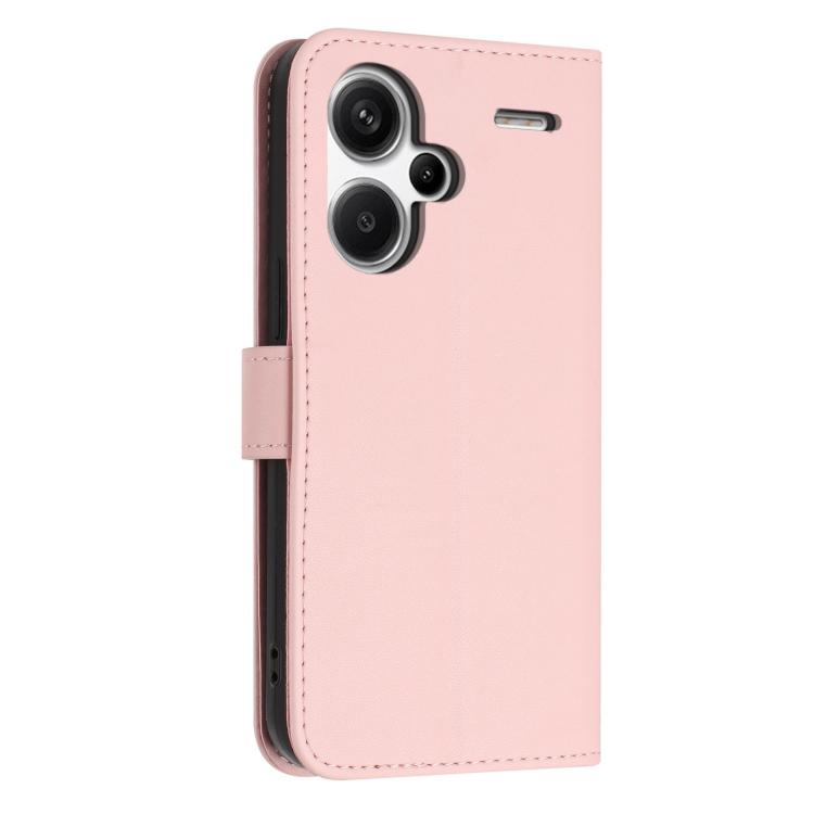For Redmi Note 13 Pro+ 5G Global Glitter Butterfly Zipper Vegan Leather Phone Case with Wrist Strap