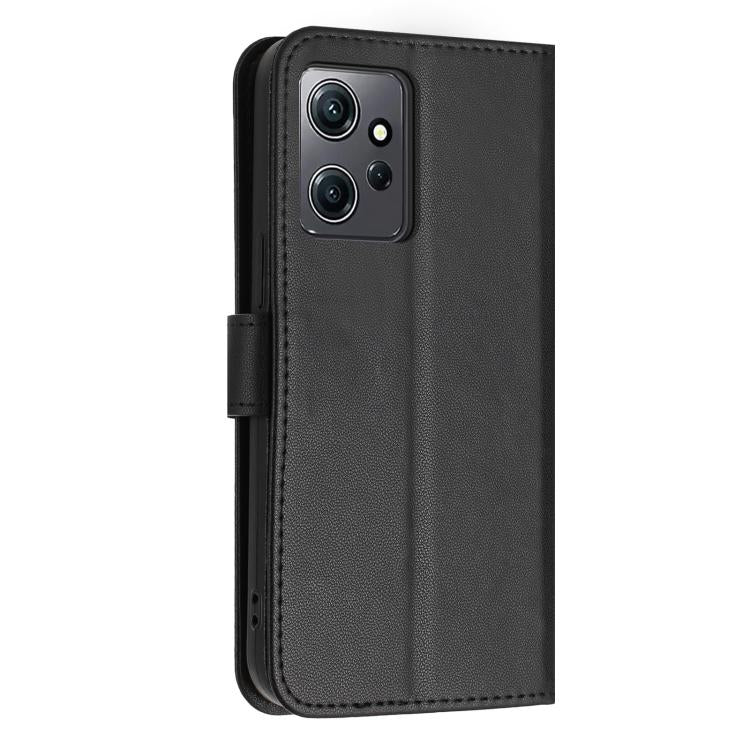 For Redmi Note 12 4G Global Glitter Butterfly Zipper Vegan Leather Phone Case with Wrist Strap