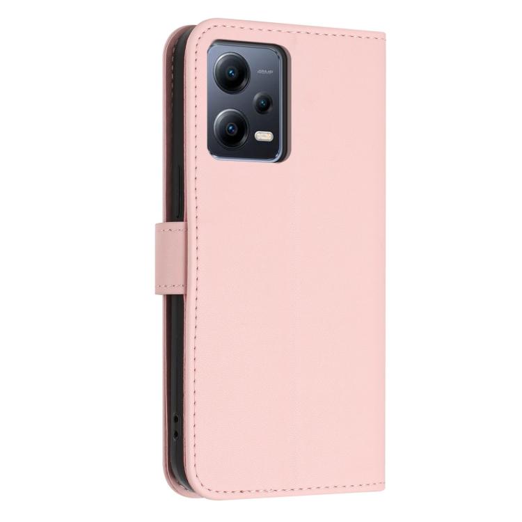 For Redmi Note 12 5G Global Glitter Butterfly Zipper Vegan Leather Phone Case with Wrist Strap