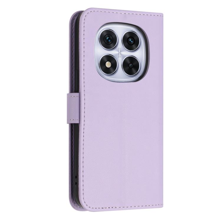 For Redmi Note 14 Pro 4G Global Glitter Butterfly Zipper Vegan Leather Phone Case with Wrist Strap