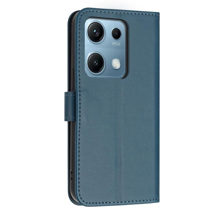 For Redmi Note 14S 4G Global Glitter Butterfly Zipper Vegan Leather Phone Case with Wrist Strap