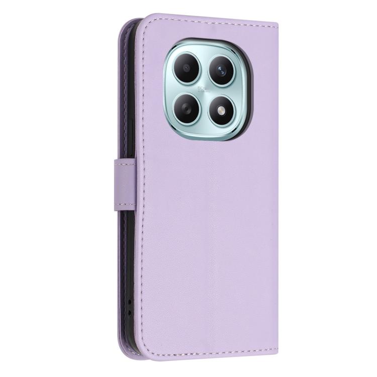 For Redmi Note 15 5G / 4G Global 164mm Glitter Butterfly Zipper Vegan Leather Phone Case with Wrist Strap