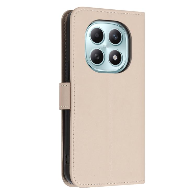 For Redmi Note 15 5G / 4G Global 164mm Glitter Butterfly Zipper Vegan Leather Phone Case with Wrist Strap