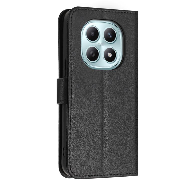For Redmi Note 15 5G / 4G Global 164mm Glitter Butterfly Zipper Vegan Leather Phone Case with Wrist Strap