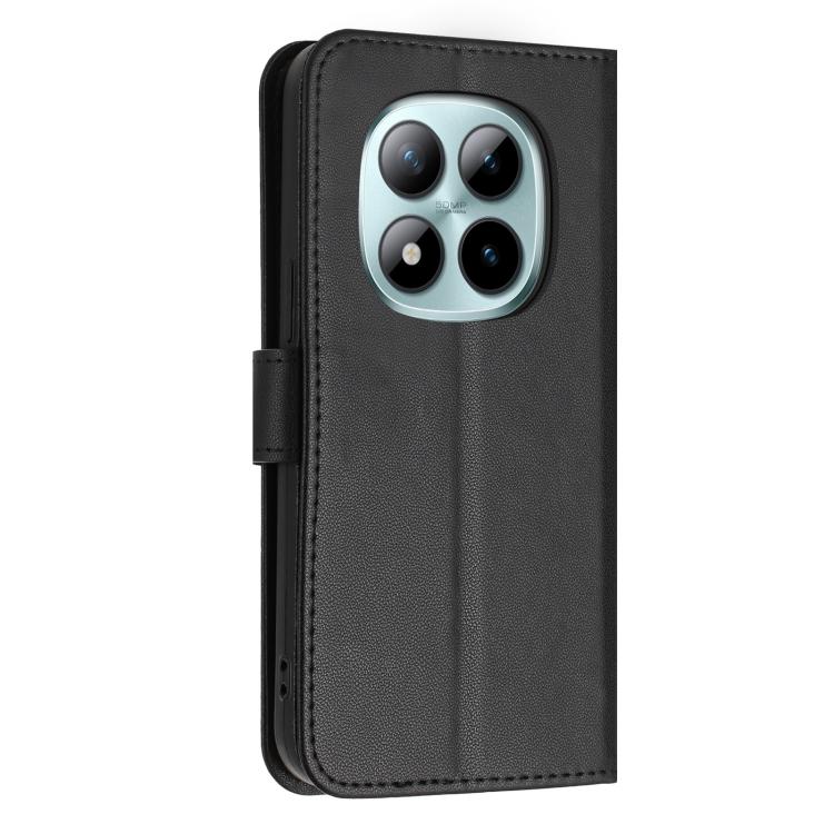 For Redmi Note 15 Pro+ 5G Global 163.3mm Glitter Butterfly Zipper Vegan Leather Phone Case with Wrist Strap