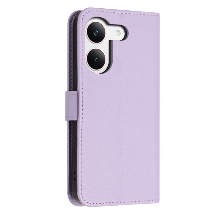 For Redmi Turbo 5 / Poco X8 Pro 5G Glitter Butterfly Zipper Vegan Leather Phone Case with Wrist Strap